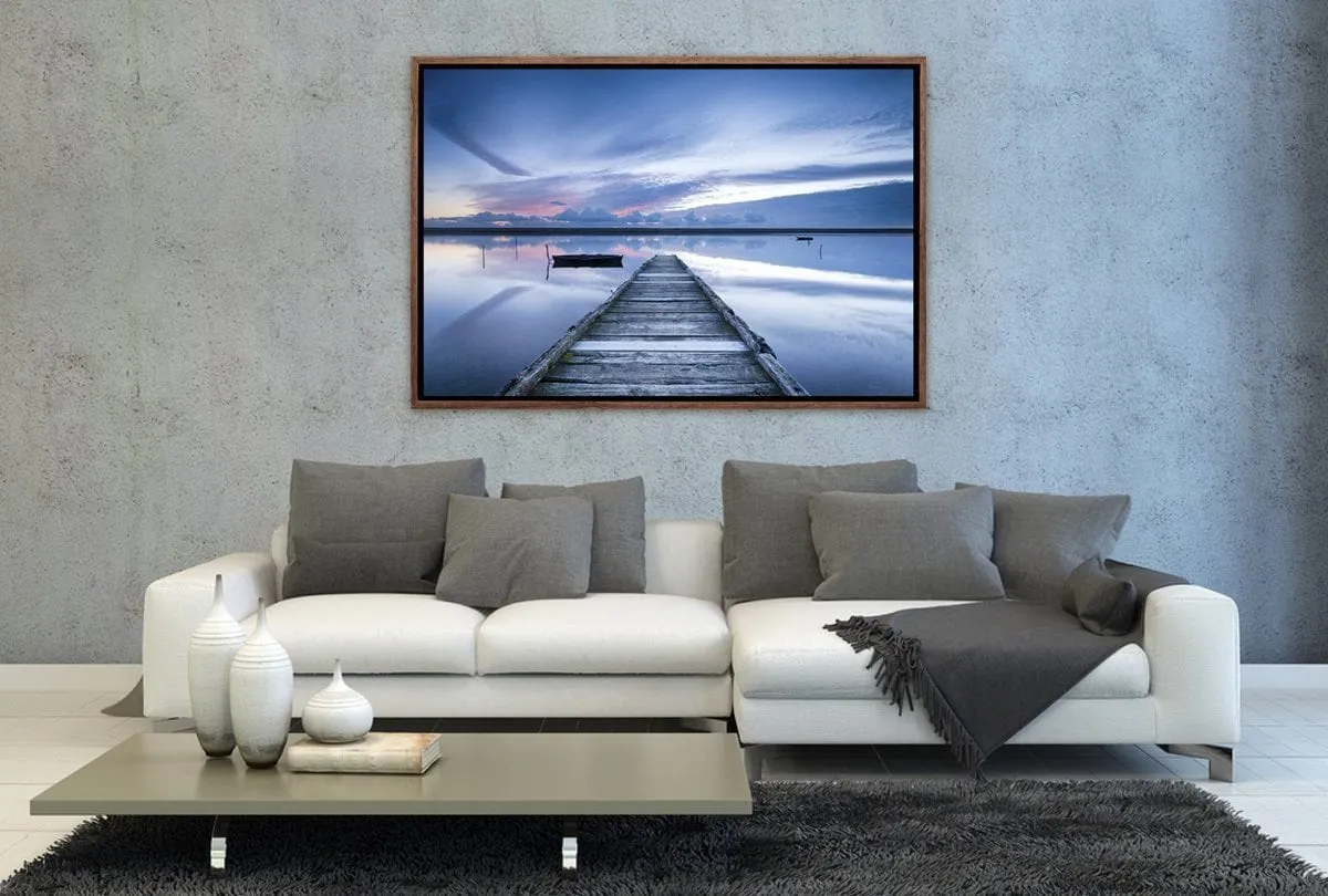 Glassy Lake Jetty | Canvas Wall Art Decor