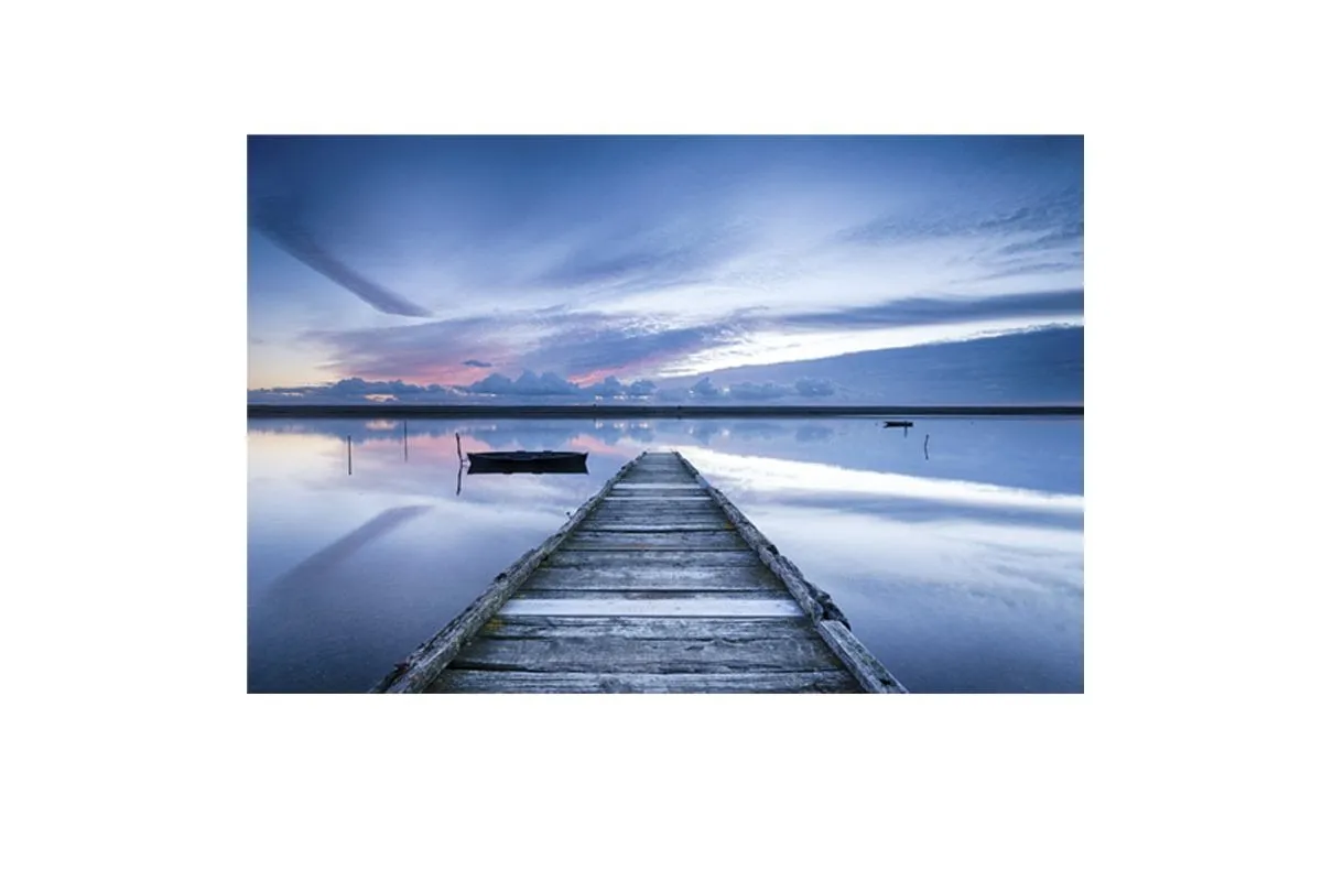 Glassy Lake Jetty | Canvas Wall Art Decor