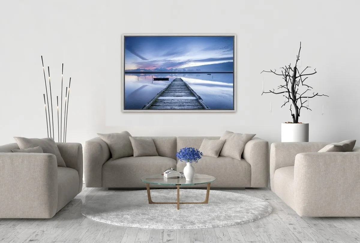 Glassy Lake Jetty | Canvas Wall Art Decor