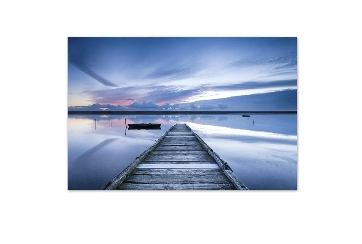 Glassy Lake Jetty | Canvas Wall Art Decor