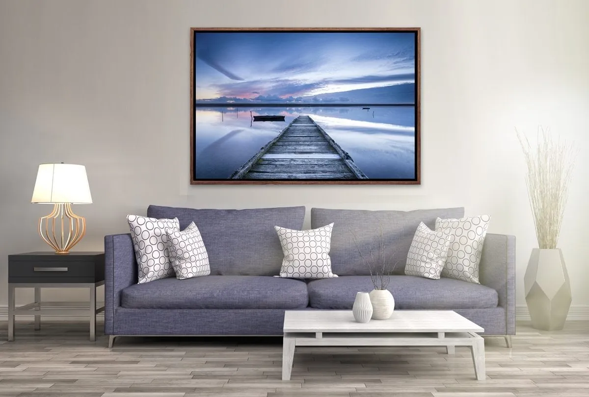 Glassy Lake Jetty | Canvas Wall Art Decor