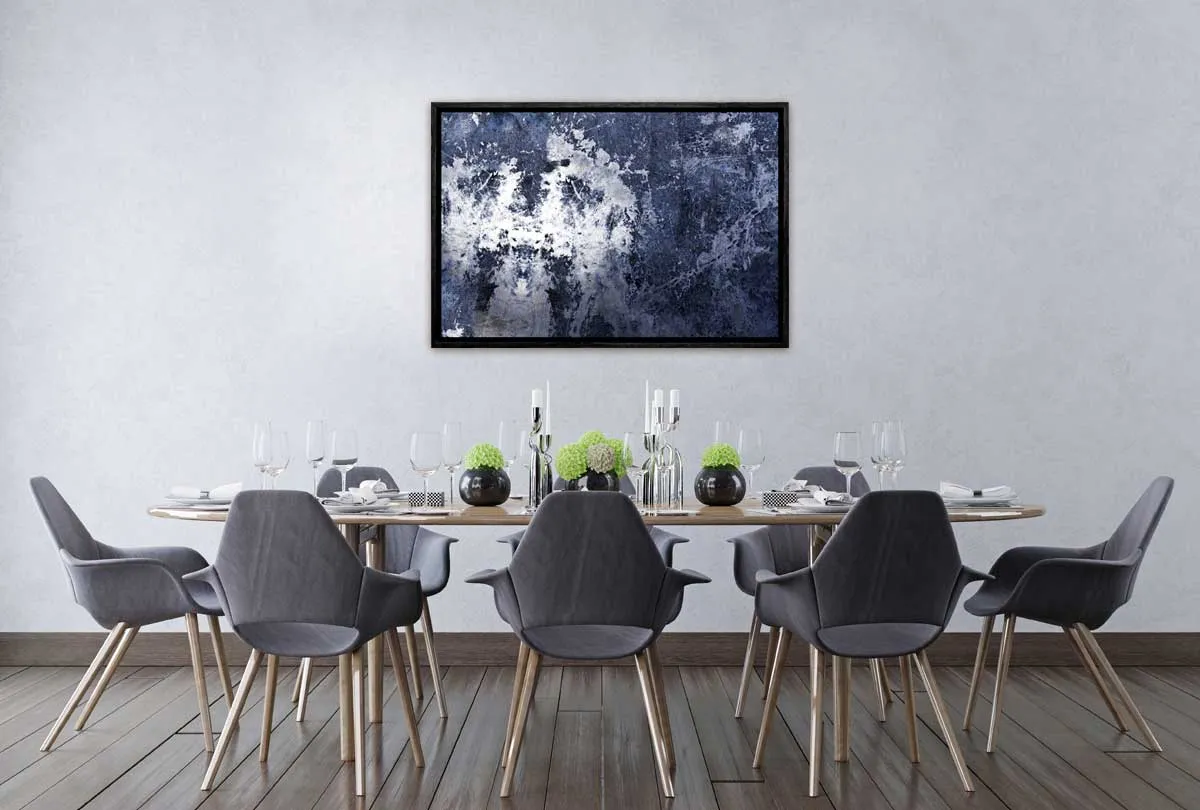 Grey and White Abstract | Canvas Wall Art Print