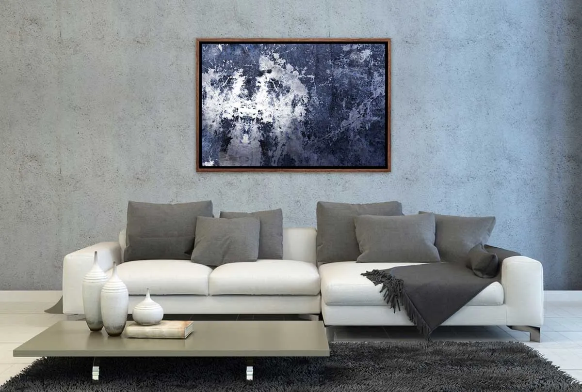 Grey and White Abstract | Canvas Wall Art Print