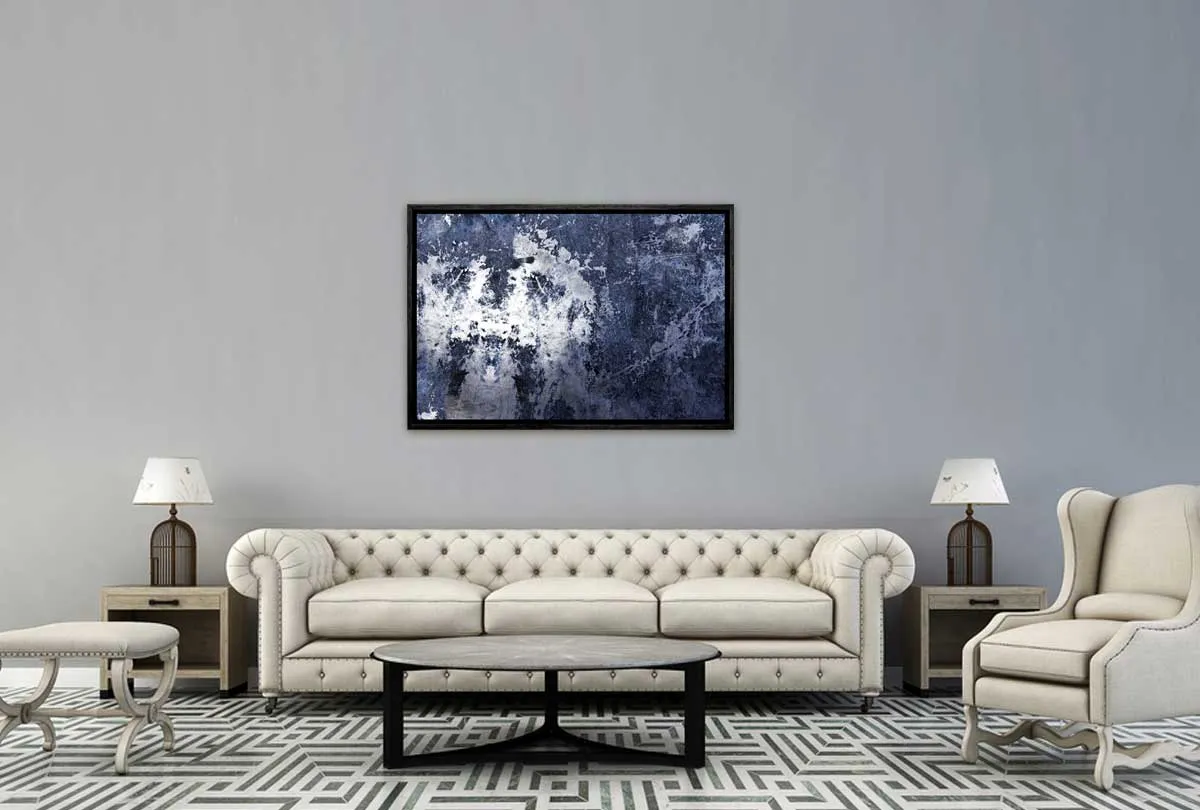 Grey and White Abstract | Canvas Wall Art Print