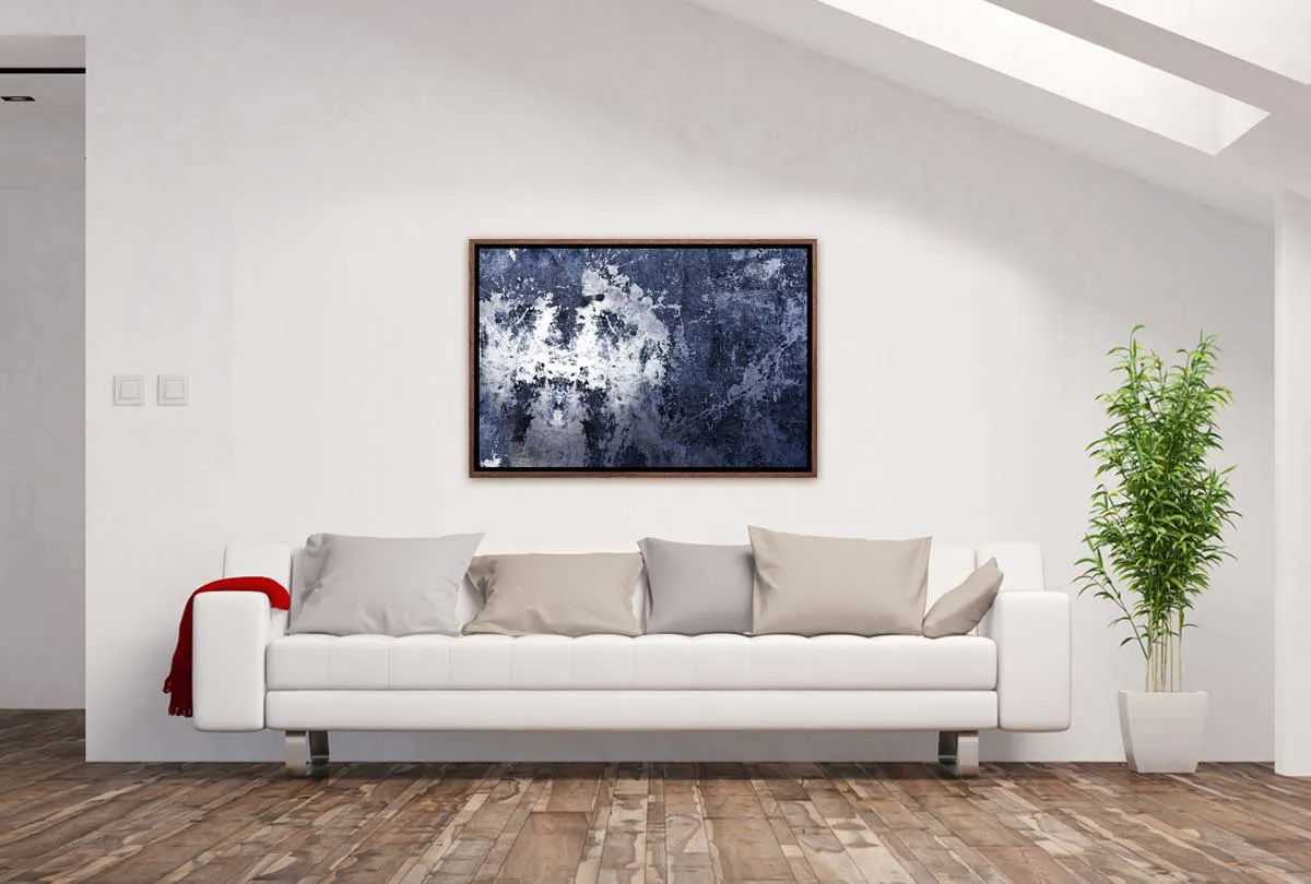 Grey and White Abstract | Canvas Wall Art Print