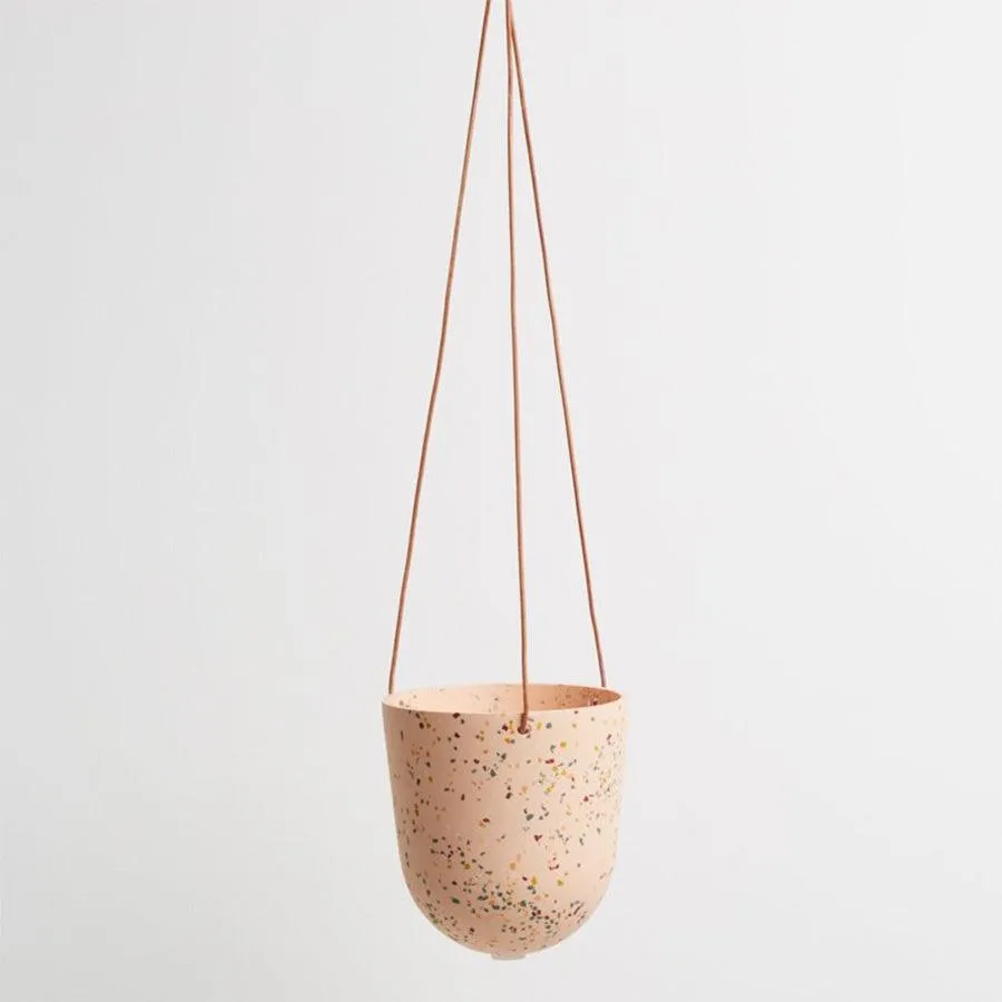 Hanging Pot - Terrazzo Salt