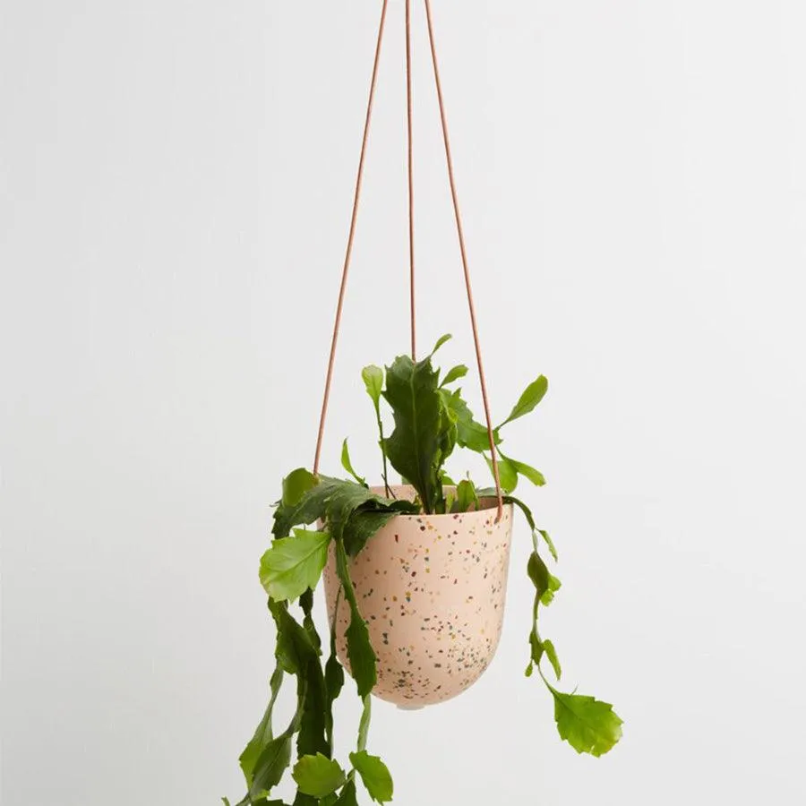 Hanging Pot - Terrazzo Salt