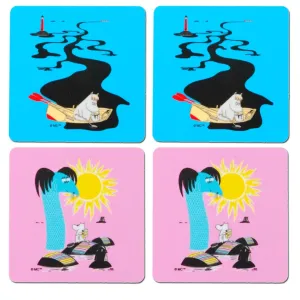 Håll Sverige Rent Moomin coaster 4-pack by Opto Design