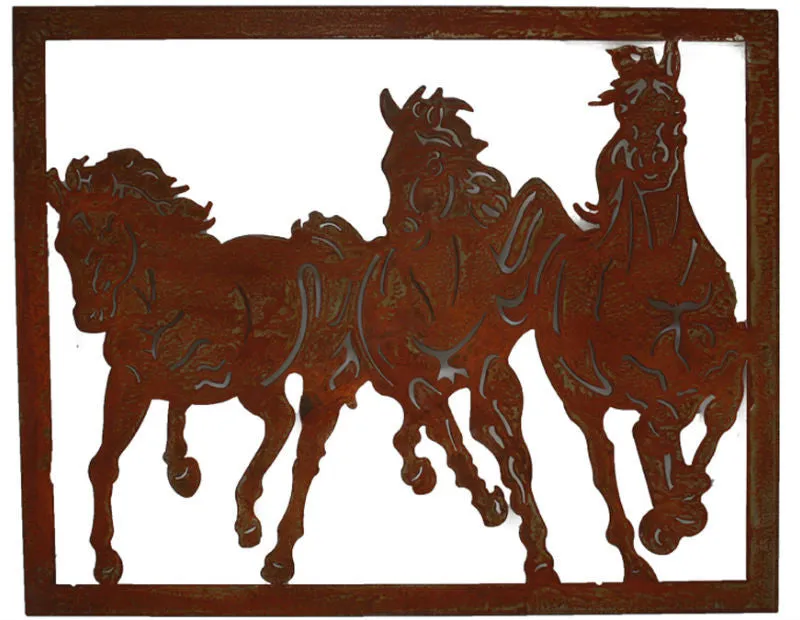 Horses Laser Cut Wall Art