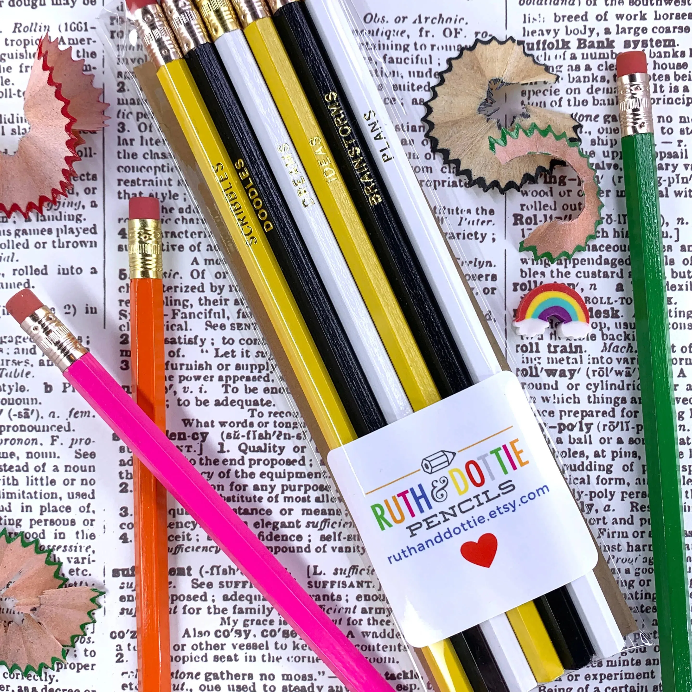 I Love Books Pencils - Set of 6