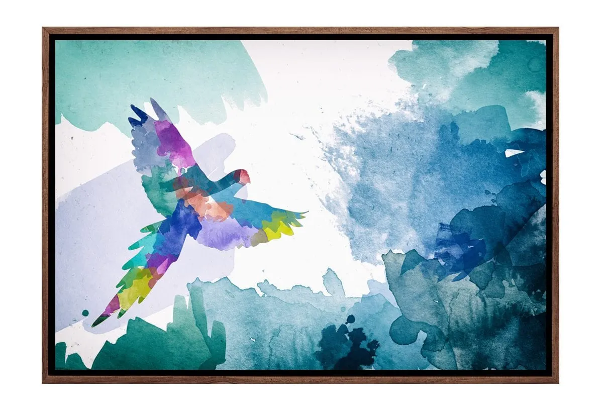 Jungle Parrot | Canvas Wall Art Print