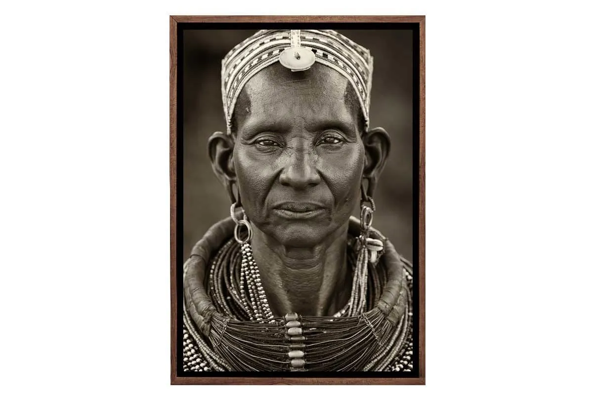 Kenyan Woman | Canvas Wall Art Print