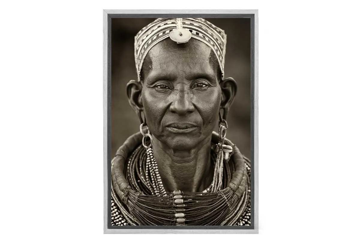 Kenyan Woman | Canvas Wall Art Print