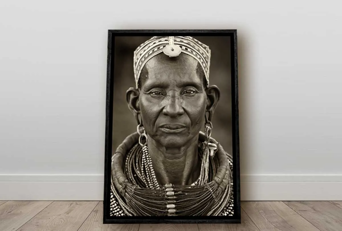 Kenyan Woman | Canvas Wall Art Print