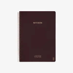 KOZO SPIRAL-BOUND NOTEBOOK A4 // COFFEE