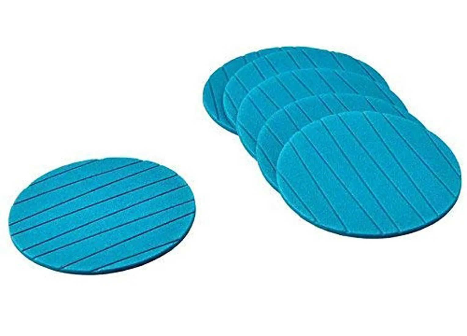 Kuber Industries Soft EVA Foam Coasters for Home Kitchen, Office Desk, Set of 6 (Green)-HS_38_KUBMART21362