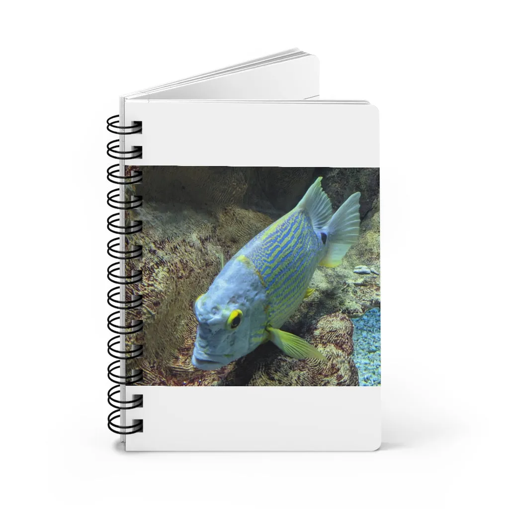 Light Blue Fish Spiral Bound Journal