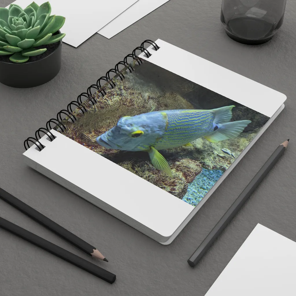 Light Blue Fish Spiral Bound Journal