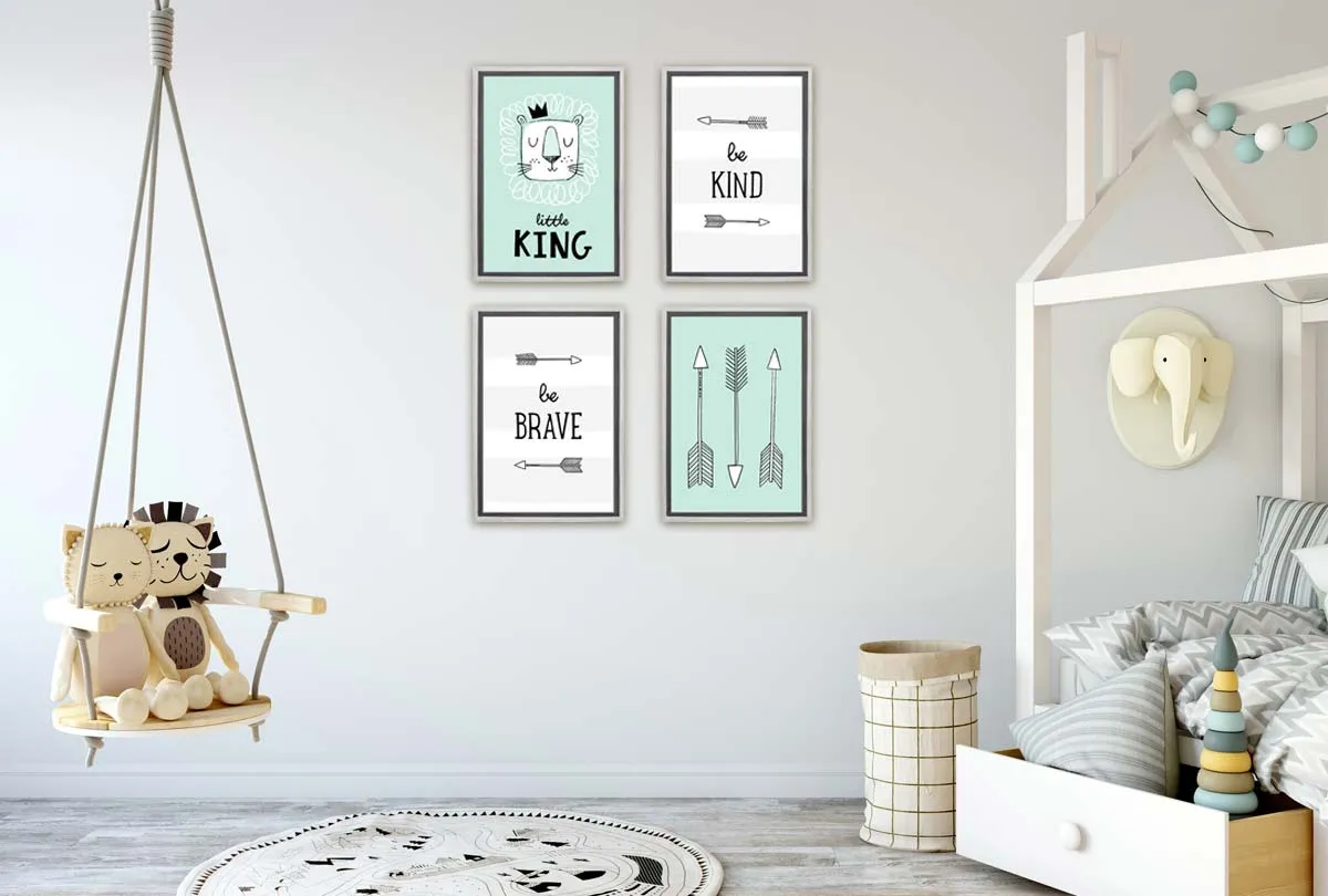 Little King | Scandinavian Kid's Wall Art Print