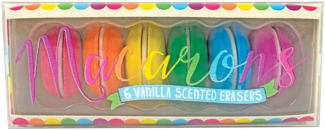 Macarons Vanilla Scented Erasers