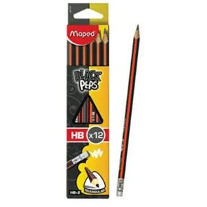 Maped Black Peps Mini HB#2 Graphitte Pencil