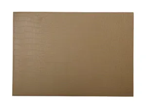 Maxwell & Williams Table Accents Leather Look Alligator Placemat 43x30cm -Tan