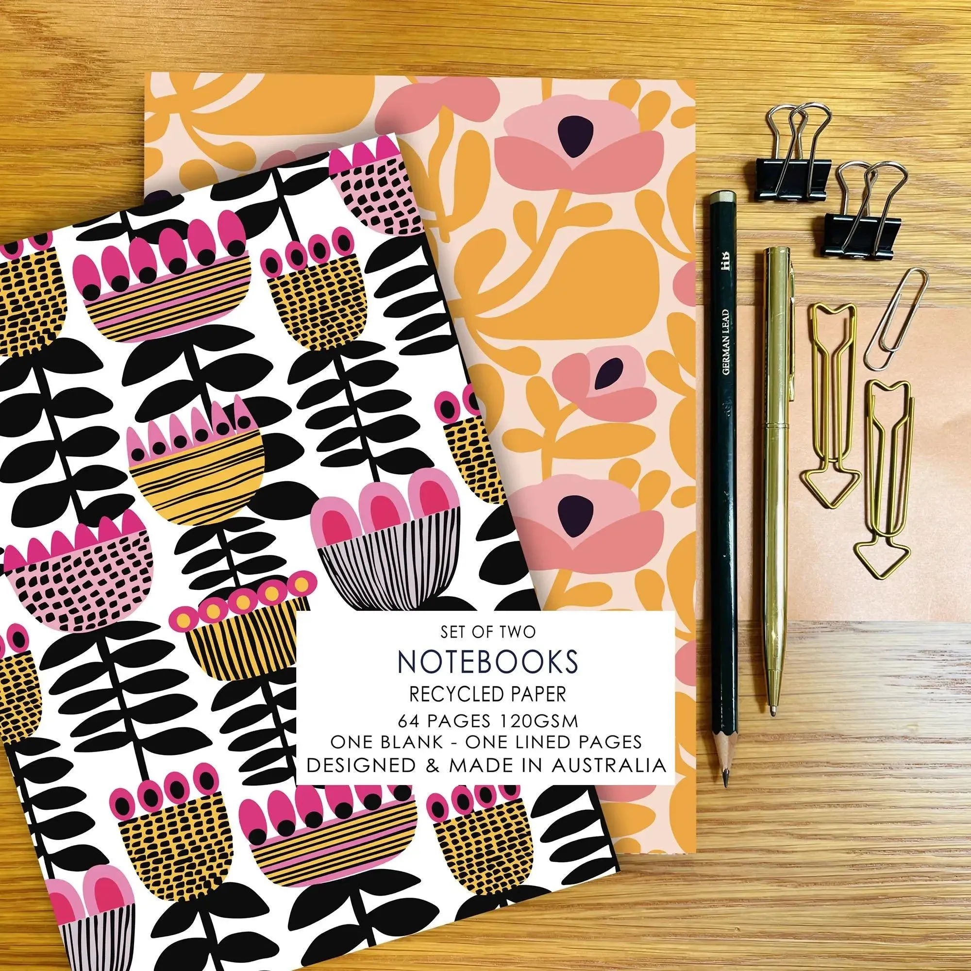 Mid Century Modern A5 Notebook Set