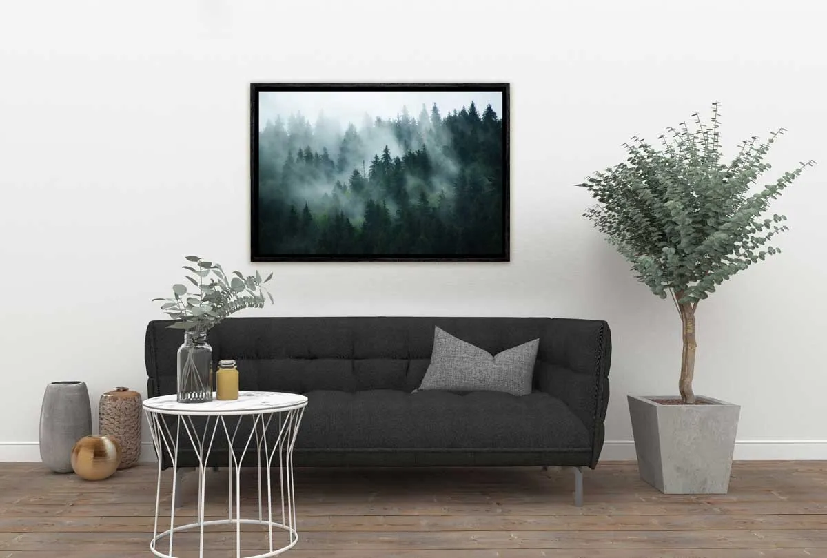 Misty Pine Forest 2 | Canvas Wall Art Print