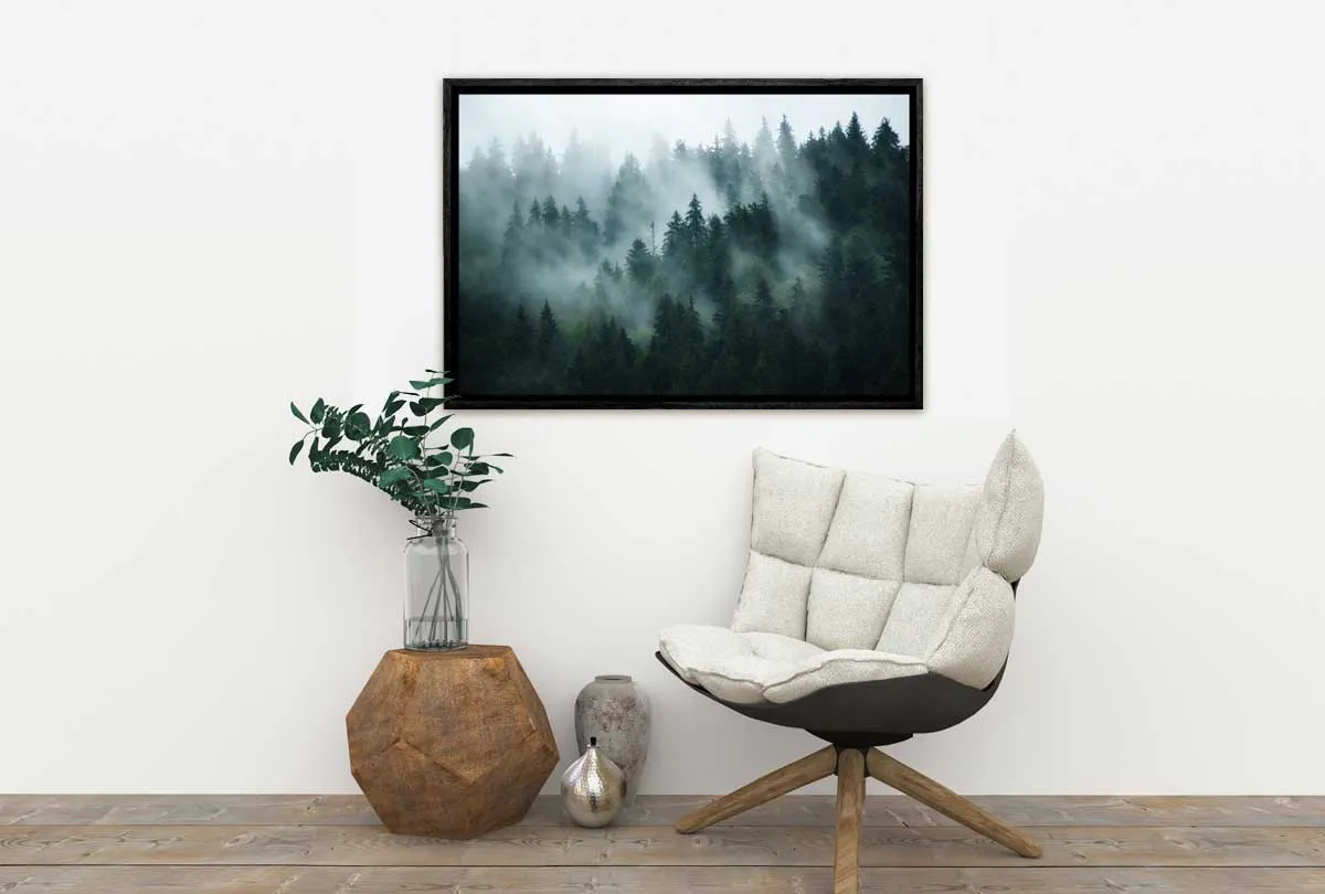 Misty Pine Forest 2 | Canvas Wall Art Print