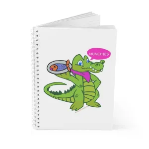 Munchies the Crocodile Spiral Notebook