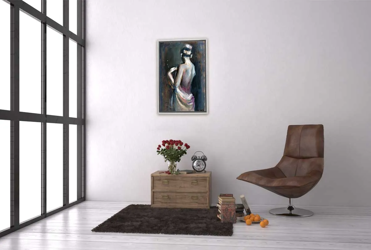 Naked Lady Painting | Canvas Wall Art Print