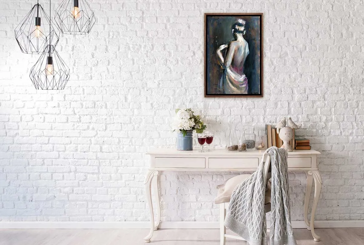 Naked Lady Painting | Canvas Wall Art Print