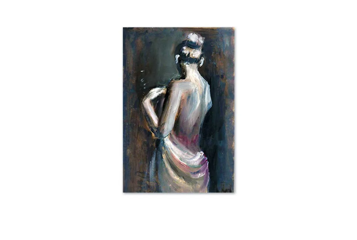 Naked Lady Painting | Canvas Wall Art Print