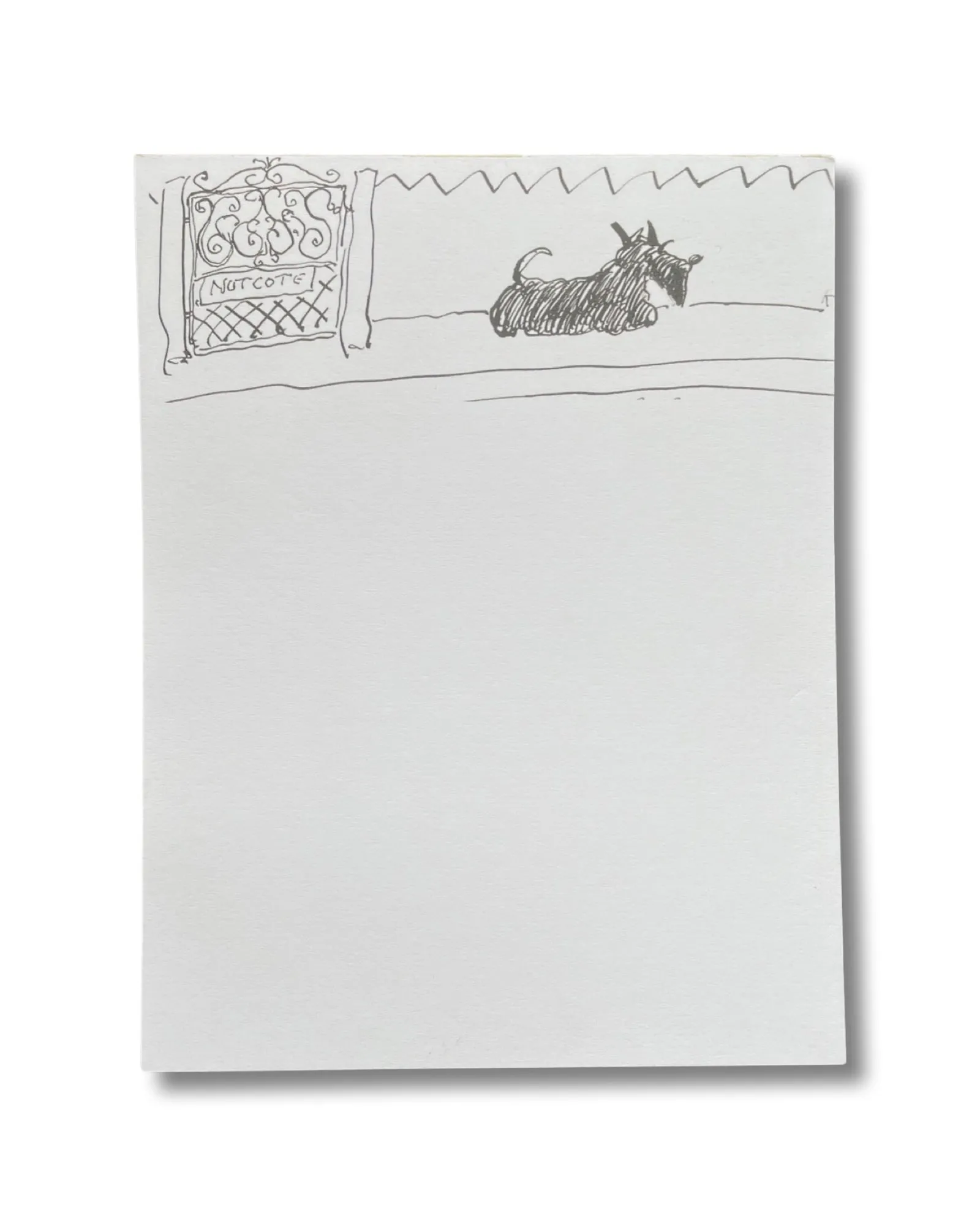 Nutcote Scotty Dog Notepad