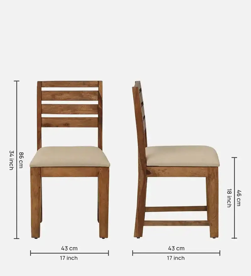 Oslo Modern Solid Wood Dining Chairs (Set Of 2)