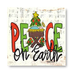 Peace On Earth - Wrapped Canvas