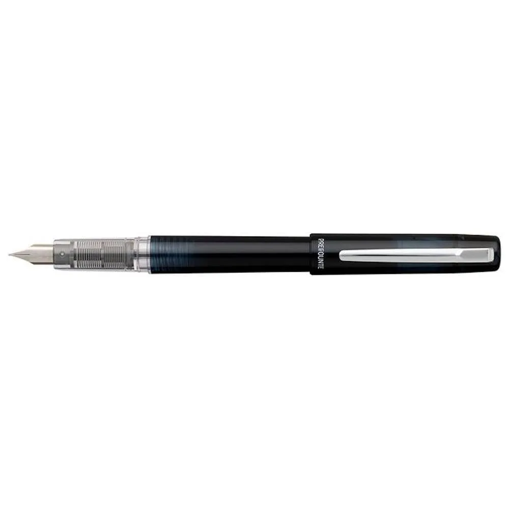 Platinum Prefounte Fountain Pen, Graphite Blue, Fine Nib