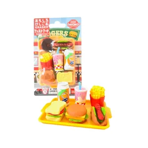 Puzzle Erasers,  Fast Food Set