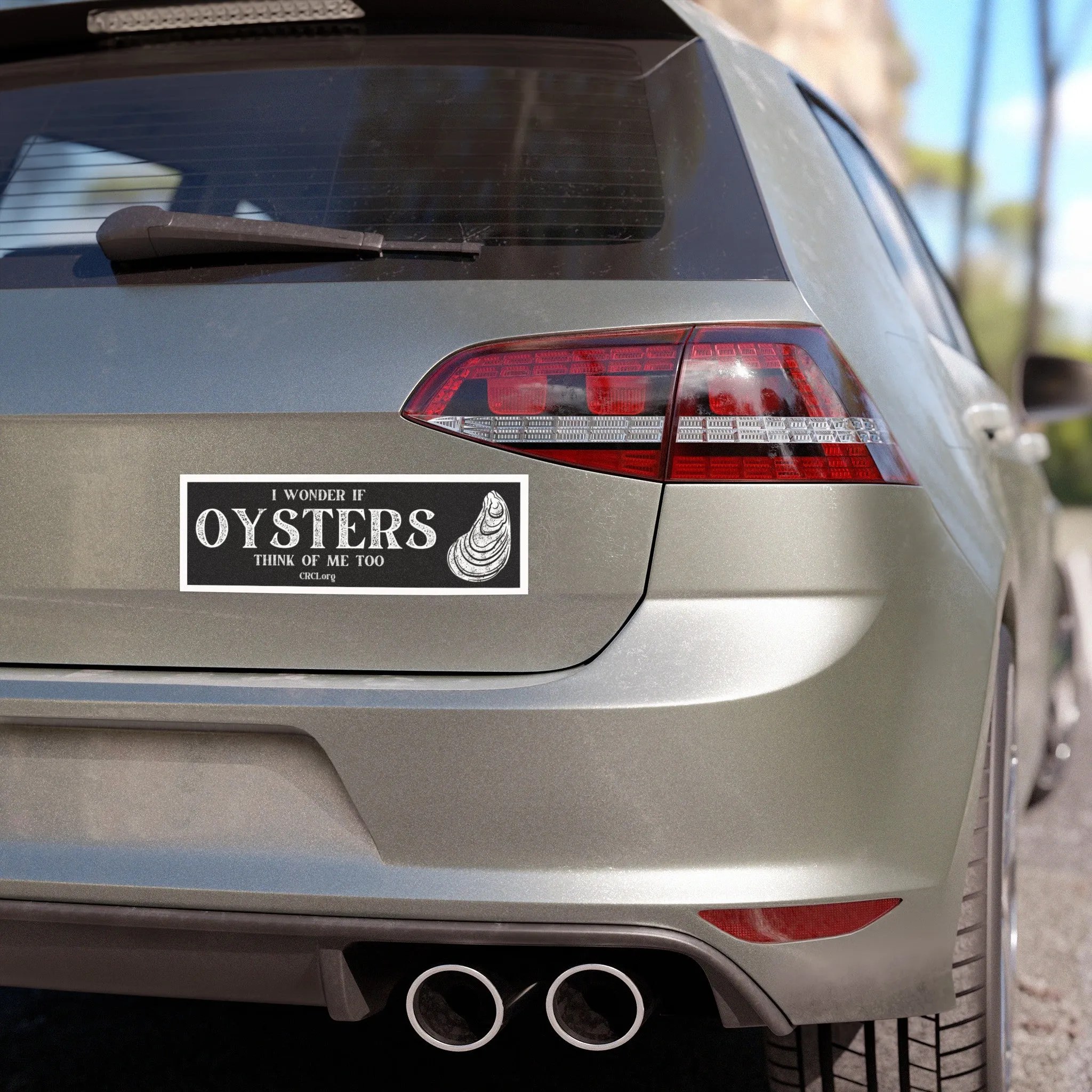 "I Wonder if Oysters Think of Me Too" Custom Car Magnets