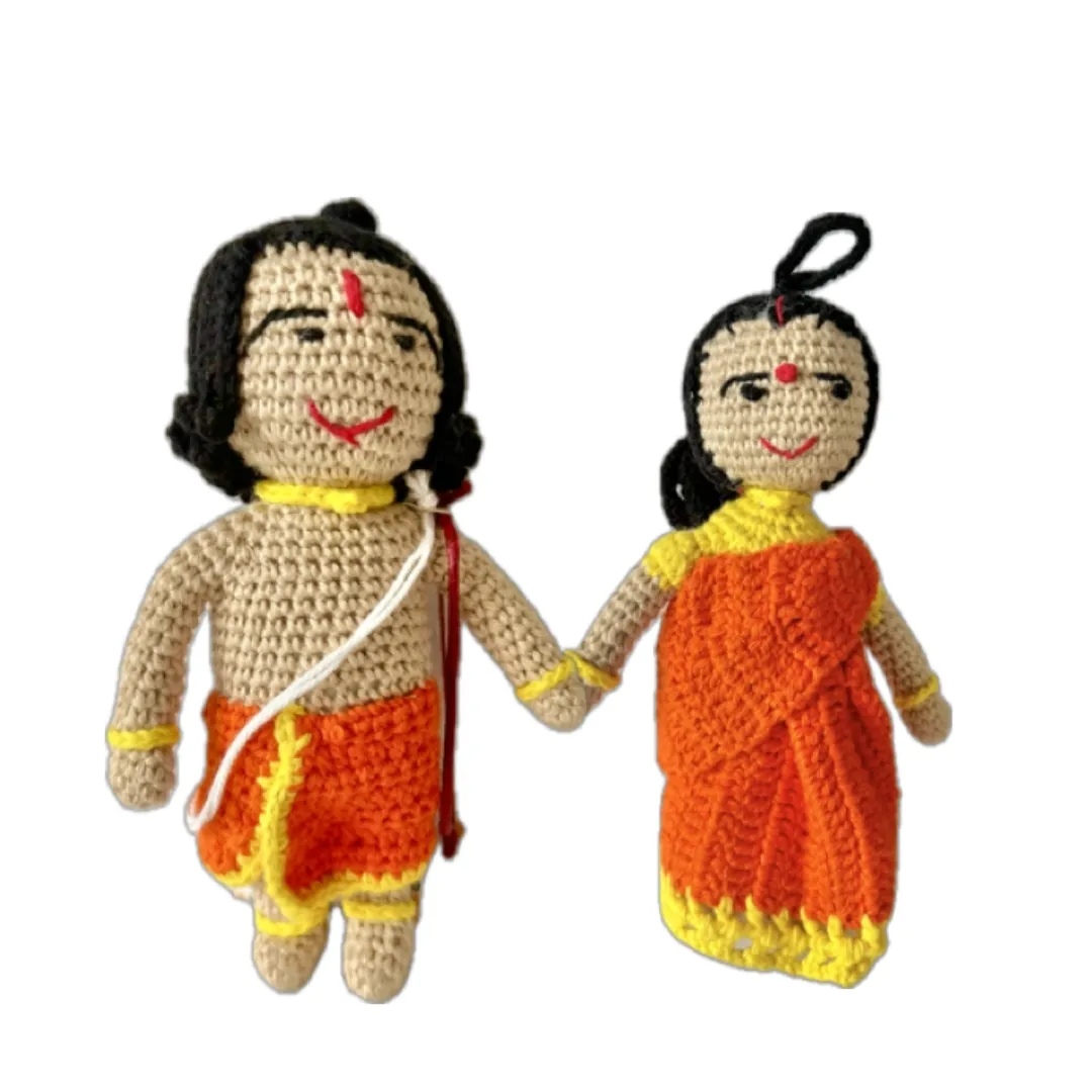 Ram Sita - Handmade Crochet Hanging