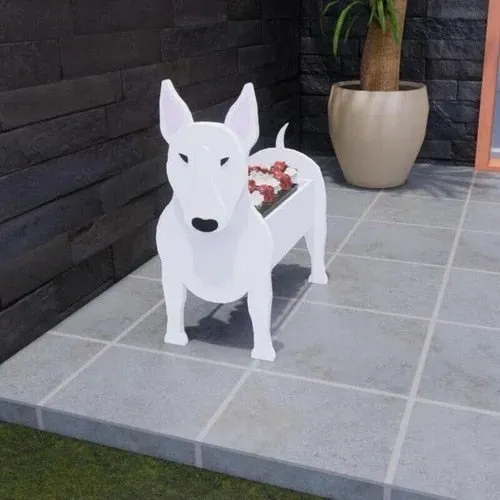 Realistic Dog flower planters