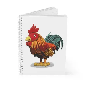 Rooster Spiral Notebook