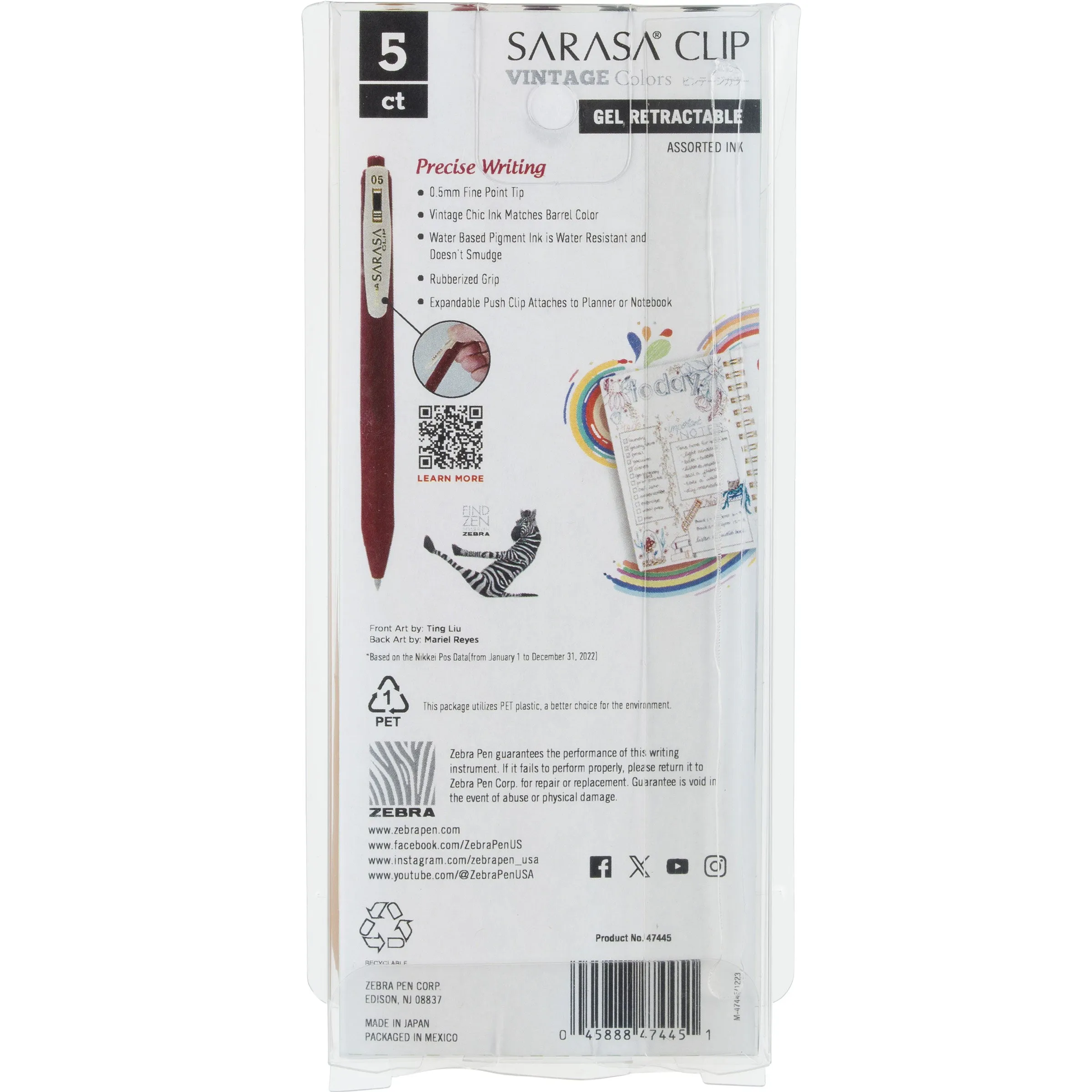 SARASA Clip Vintage Gel Retractable