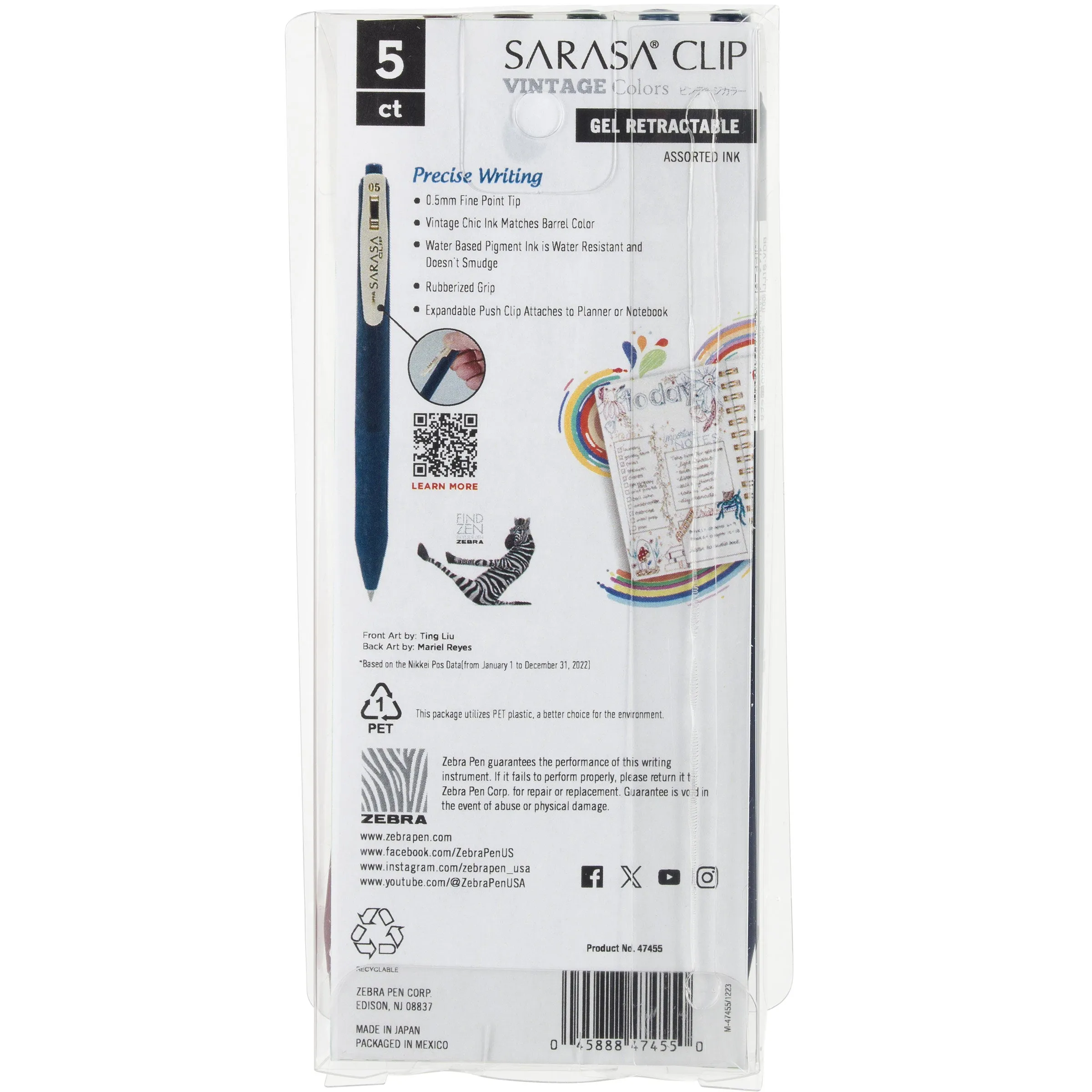 SARASA Clip Vintage Gel Retractable