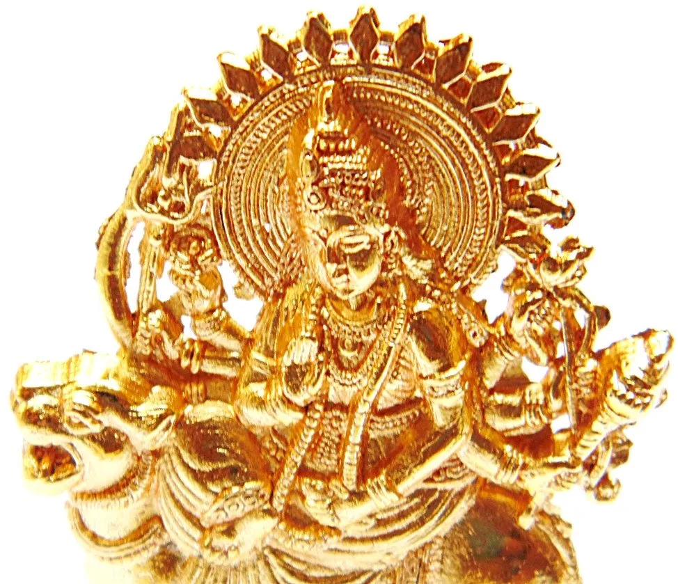 Set of ten small Durga idols for gifting purpose