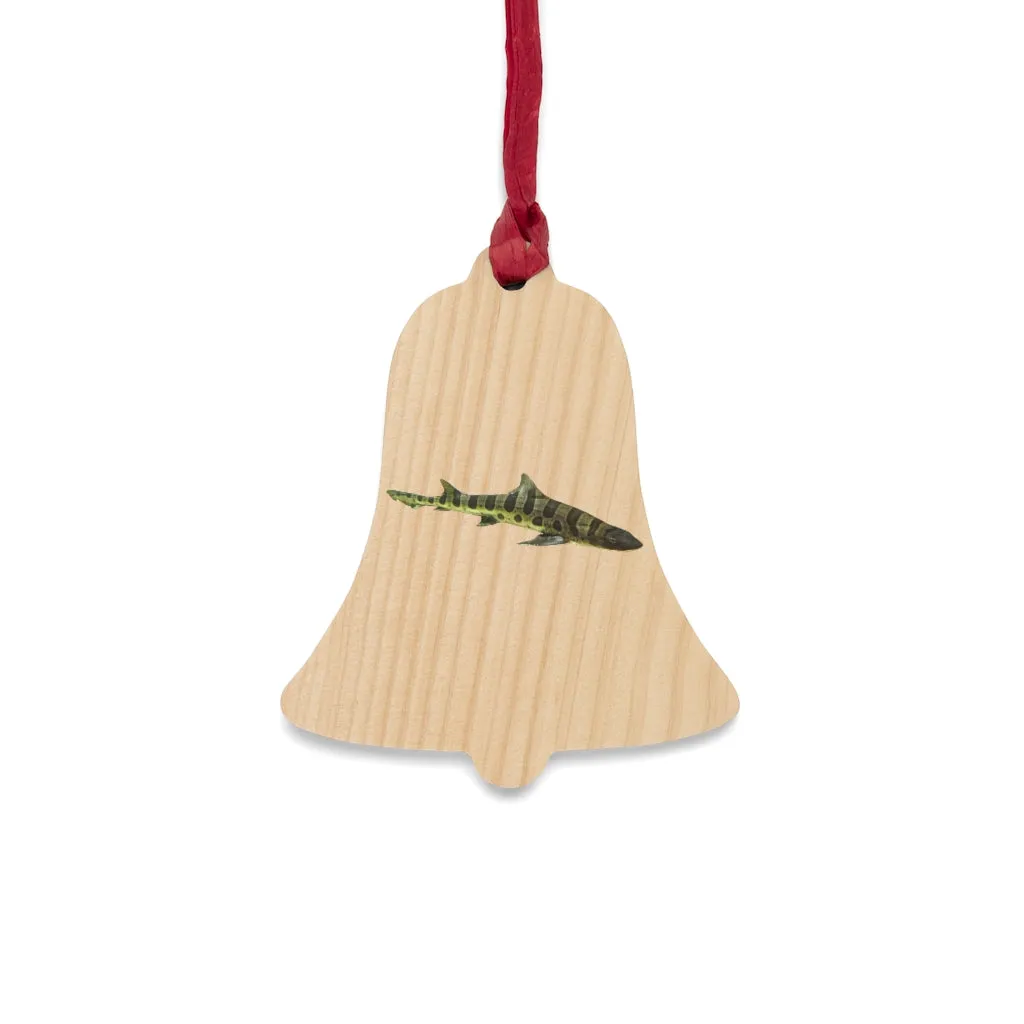 Shark Wooden Christmas Ornaments