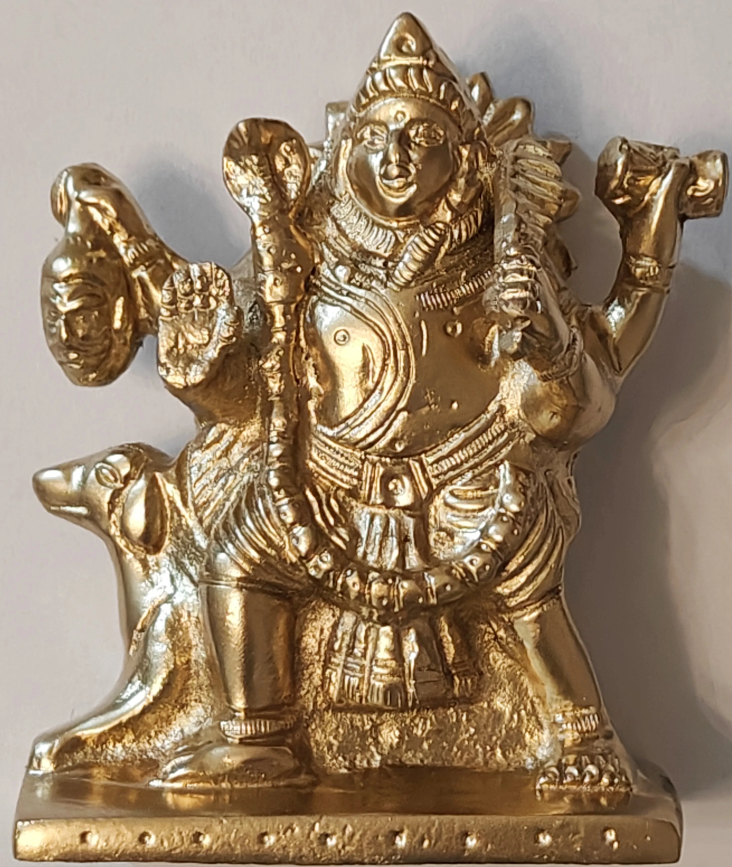 Sri Batuk Bhairav (Bhairavar) idol in mixed metal