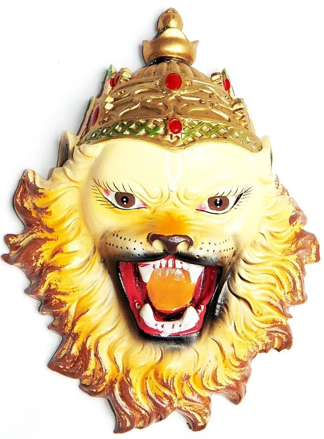 Sri Narsimha (Narasimha) face wall hanging 7.5 inches