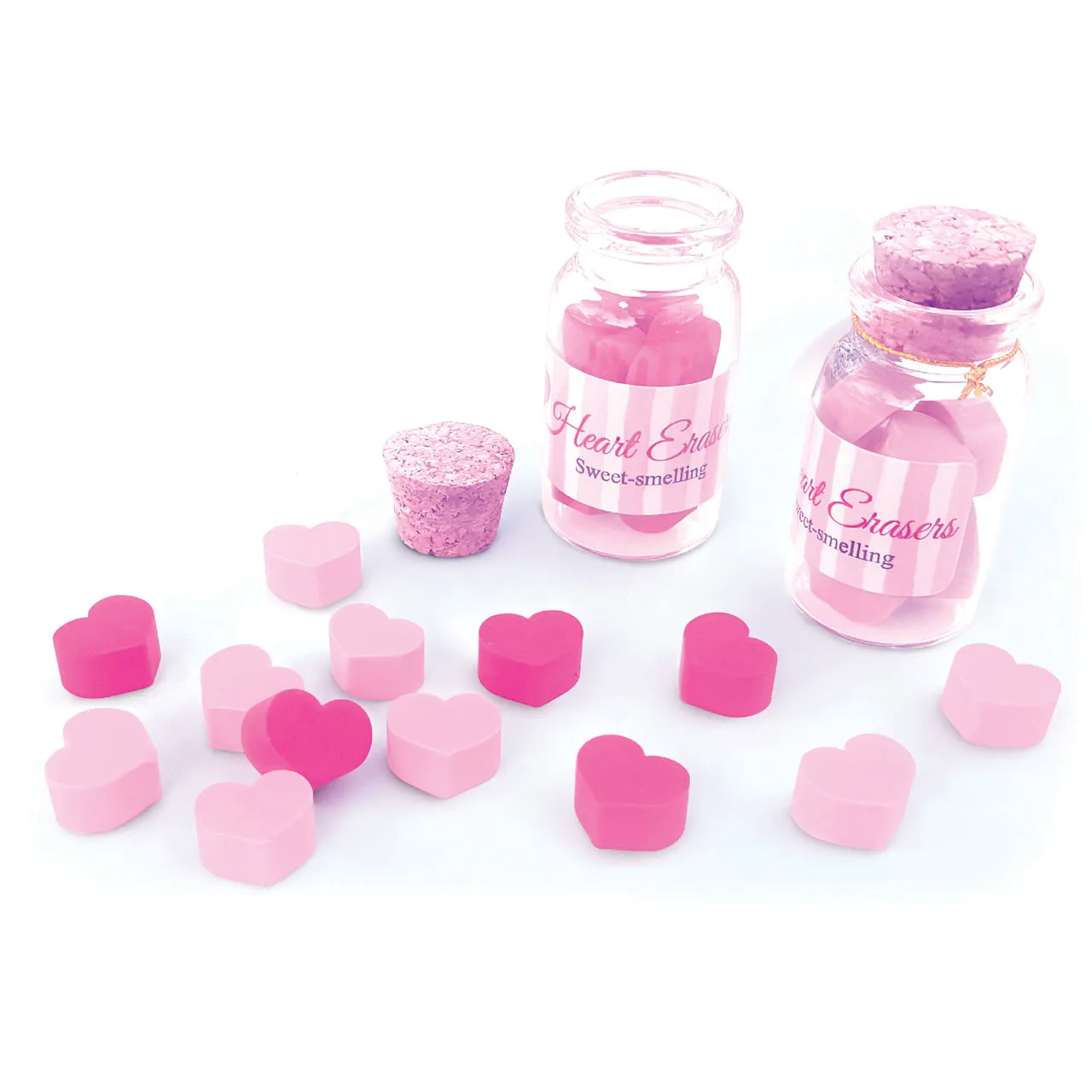 Sweet-Smelling Heart Erasers