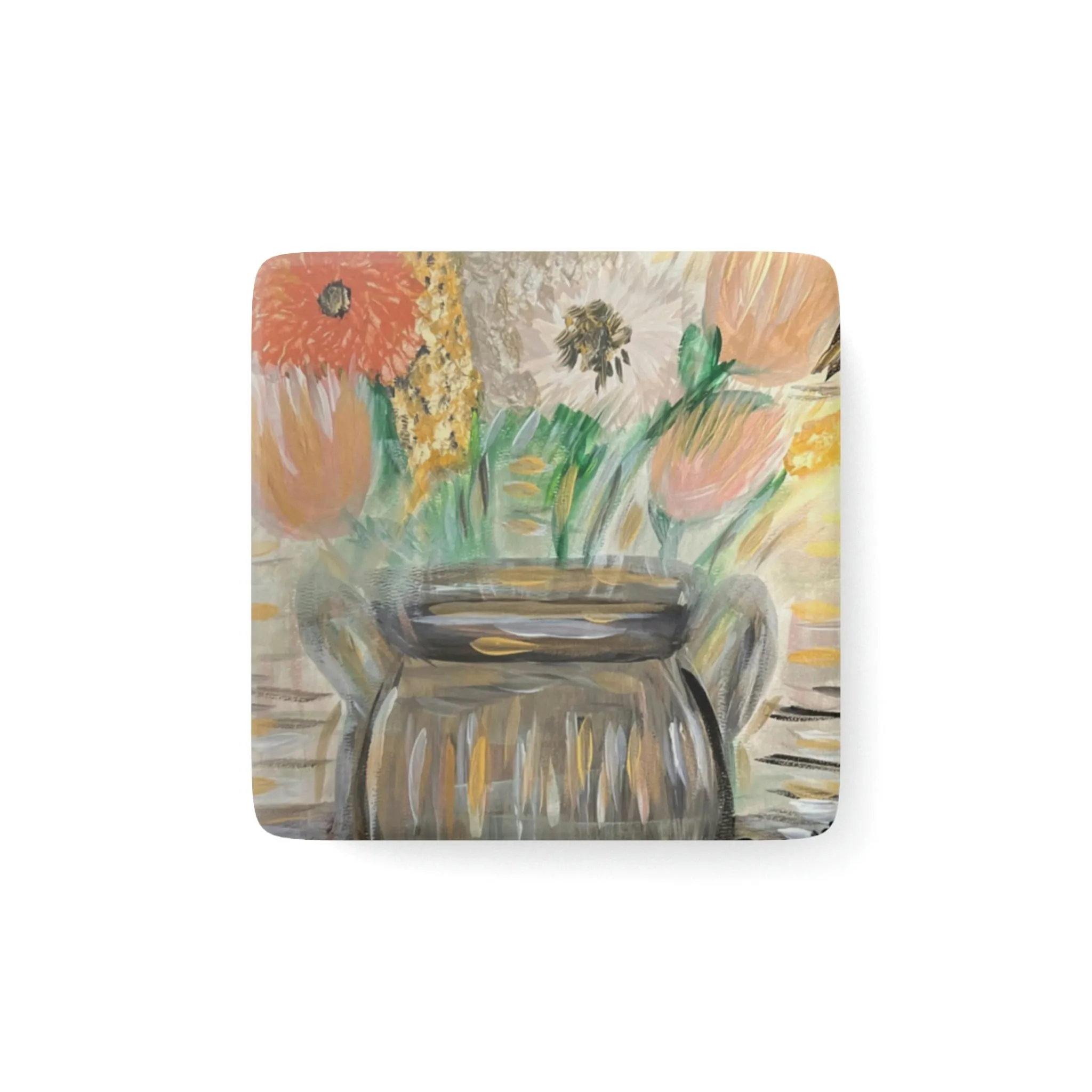 “The Greg” Porcelain Magnet, Square